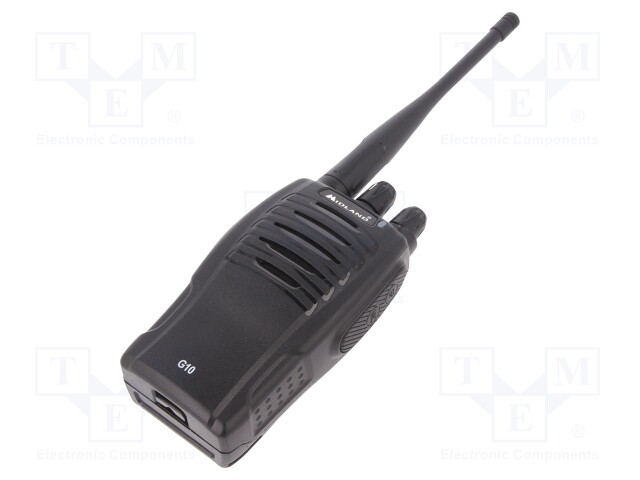 Radiotelephone; Channels:16; 446MHz; 7.4VDC; Range:2km; 16h