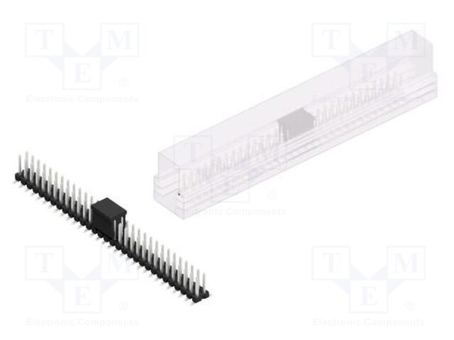 Connector: pin strips; pin header; male; PIN: 62; 2.54mm; SMT; 2x31