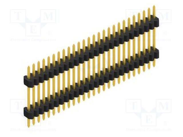 Connector: pin strips; pin header; male; PIN: 26; 1.27mm; THT; 1x26