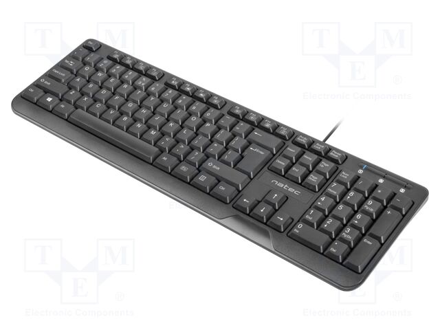 Keyboard; black; USB A; wired,slim,US layout; Len: 1.8m