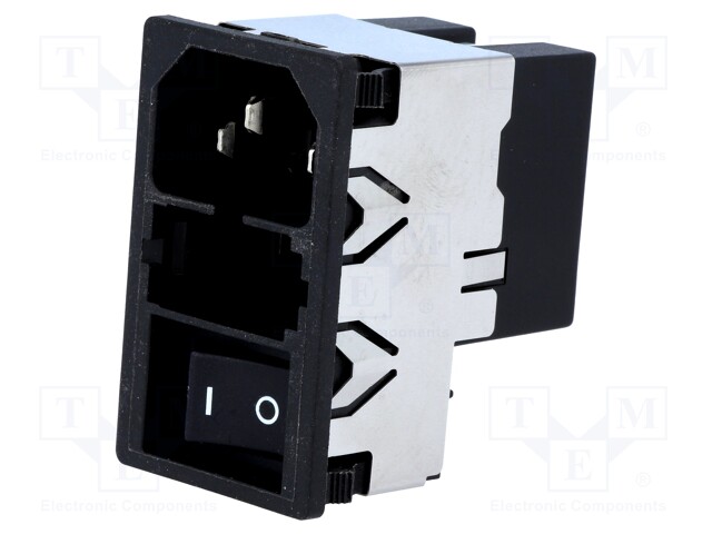 Connector: AC supply; socket; male; 2A; 250VAC; IEC 60320; 4mH