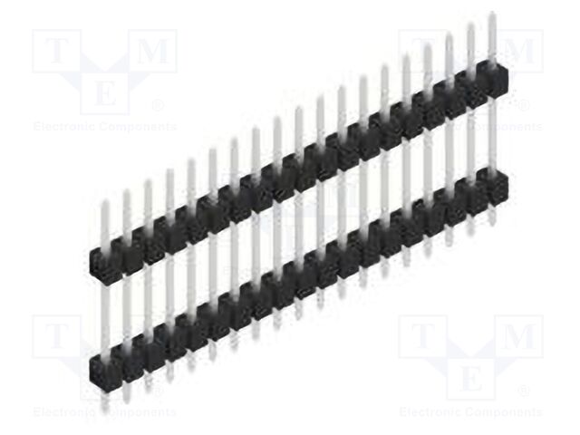 Connector: pin strips; pin header; male; PIN: 19; 2.54mm; THT; 1x19