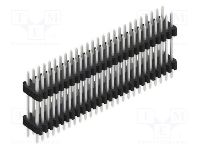 Connector: pin strips; pin header; male; PIN: 52; 1.27mm; THT; 2x26