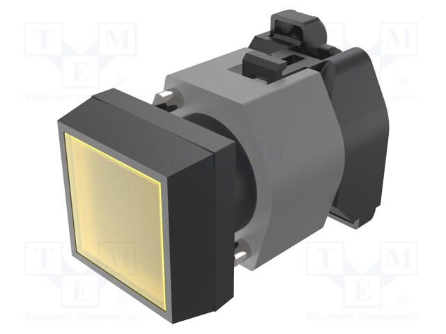 Control lamp; 22mm; OptoHiT; -40÷55°C; Ø22.3mm; IP65; yellow