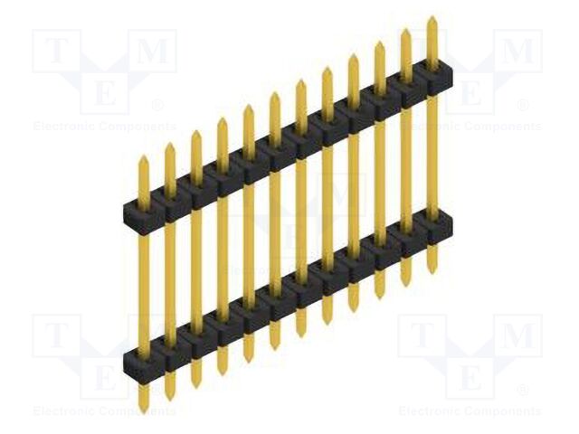 Connector: pin strips; pin header; male; PIN: 12; 2mm; THT; 1x12