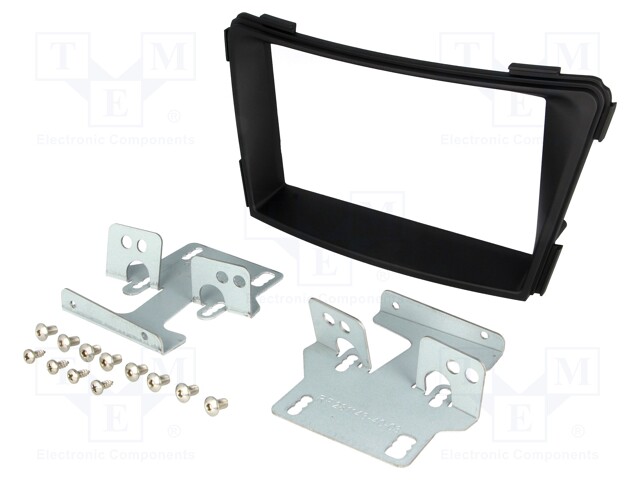 Radio mounting frame; Hyundai; 2 DIN; black