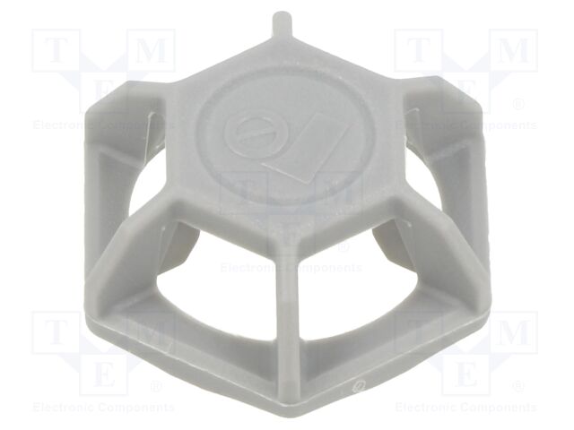 Holder; screw; polyamide; grey; cable ties; 100pcs; 31mm