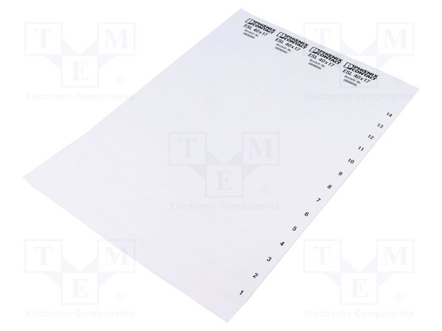 Label; white; 40mm