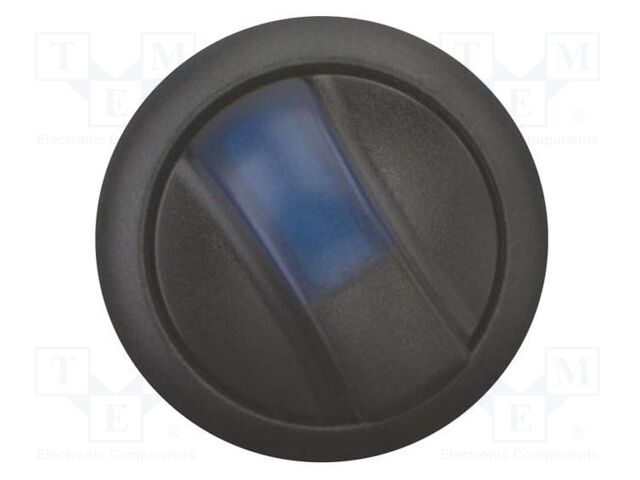 Switch: rotary; Stabl.pos: 2; 22mm; blue; Illumin: M22-FLED,M22-LED