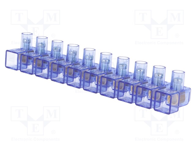 Terminal block; screw terminal; ways: 10; for cable; 4mm2; 450V