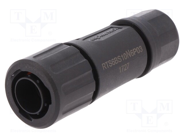 Connector: circular; Series: eco|mate Aquarius; plug; male; PIN: 6