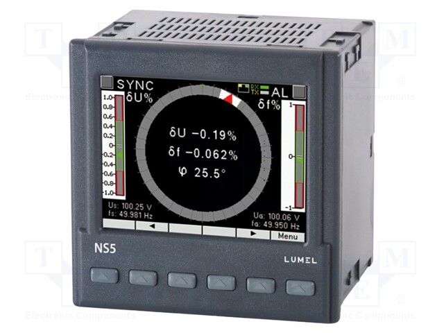 Meter; on panel; digital; TFT 3,5"; 96x96x77mm; f range: 45÷65Hz