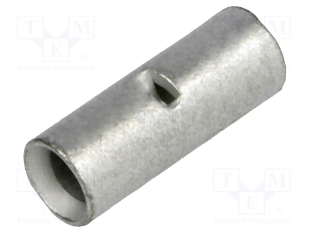 Butt splice; non-insulated; copper; 4÷6mm2; tinned; crimped