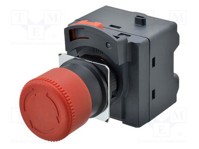 Switch: emergency stop; 22mm; none; 30mm