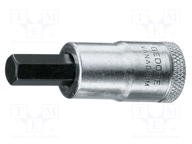 Socket; hex key,socket spanner; 7mm; 3/8"; Chrom-vanadium steel