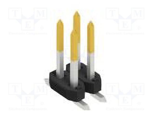 Connector: pin strips; pin header; male; PIN: 4; 2mm; SMT; 2x2; 100V