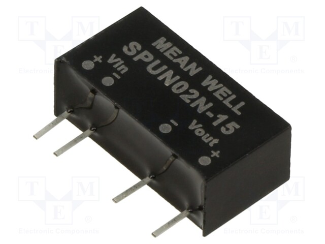 Converter: DC/DC; 2W; Uin: 21.6÷26.4V; Uout: 15VDC; Iout: 0÷134A