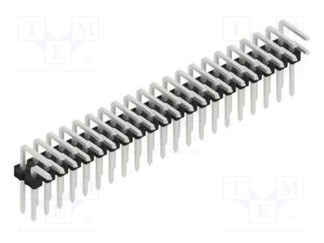 Connector: pin strips; pin header; male; PIN: 42; 2.54mm; THT; 2x21
