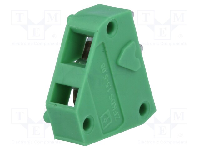 PCB terminal block; angled; 5.08mm; ways: 1; on PCBs; 0.2÷1.5mm2