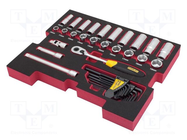 Wrenches set; 6-angles,socket spanner; Mounting: 3/8"; FATMAX®