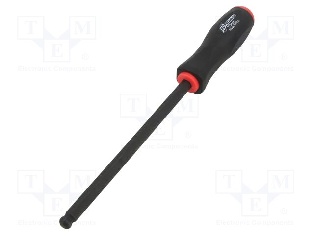 Screwdriver; hex key,spherical; HEX 10mm; Blade length: 184mm