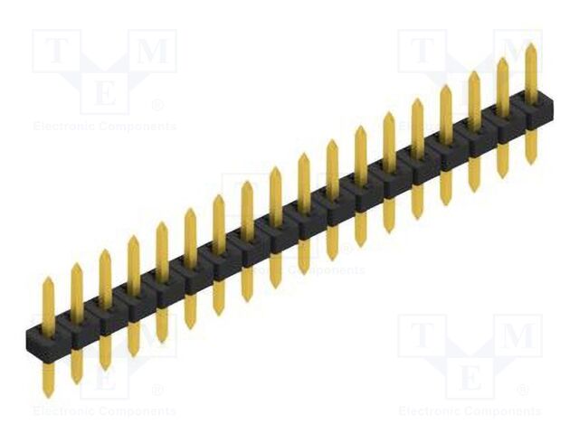 Connector: pin strips; pin header; male; PIN: 18; 2mm; THT; 1x18