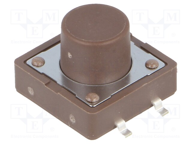 Microswitch TACT; SPST-NO; Pos: 2; 0.05A/12VDC; SMT; none; 1.6N