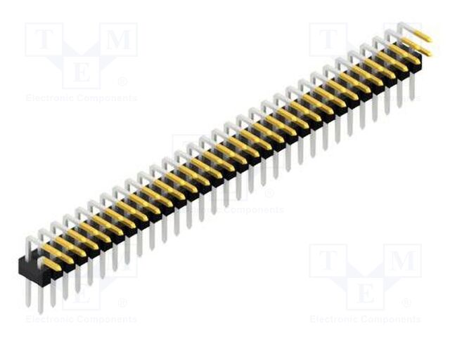 Connector: pin strips; pin header; male; PIN: 62; 2.54mm; THT; 2x31