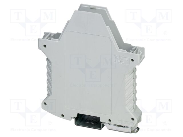 Enclosure base; with terminals; grey; UL94V-0; ME 17,5; X: 107.3mm