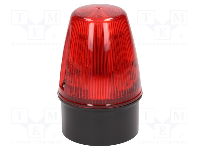 Signaller: lighting; continuous light,blinking light; red; IP65