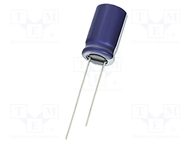 Capacitor: electrolytic; THT; 10uF; 400VDC; Pitch: 5mm; ±20%; 10000h