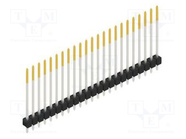 Connector: pin strips; pin header; male; PIN: 23; 2.54mm; THT; 1x23