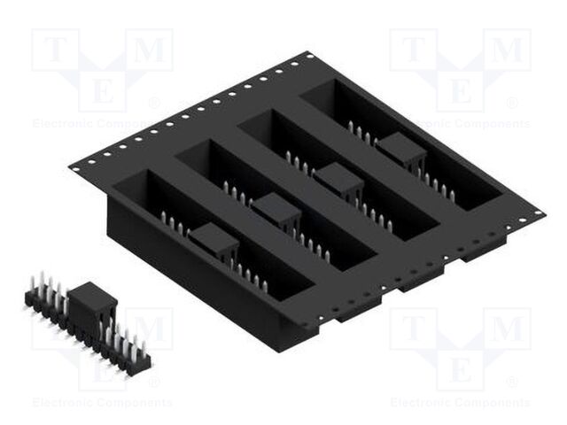 Connector: pin strips; pin header; male; PIN: 26; 2.54mm; SMT; 2x13