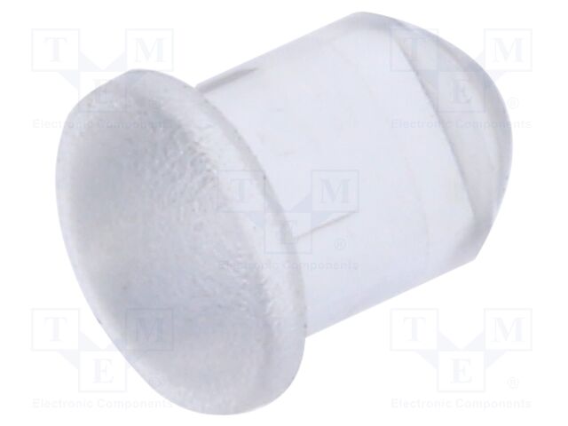 Fiber for LED; round; Ø5mm; Front: convex