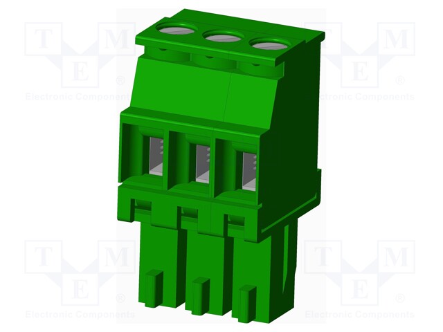 Connector: pluggable terminal block; plug; female; angled 90°