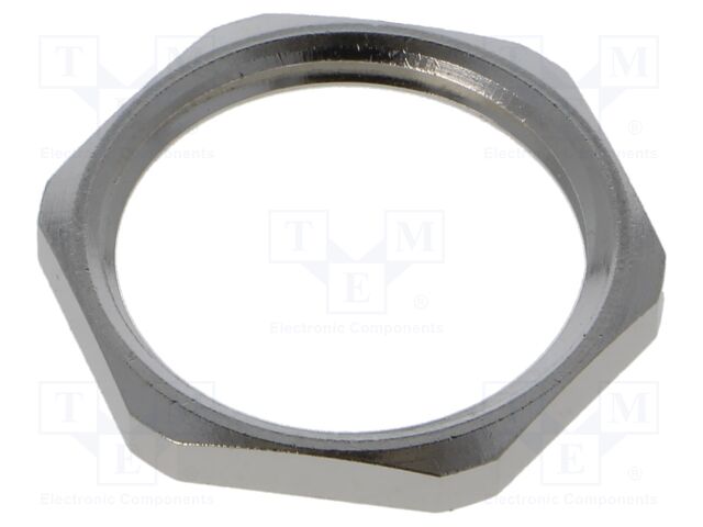 Nut; G1"; brass; Plating: nickel