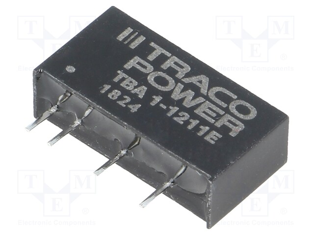 Converter: DC/DC; 1W; Uin: 10.8÷13.2V; Uout: 5VDC; Iout: 200mA; SIP7