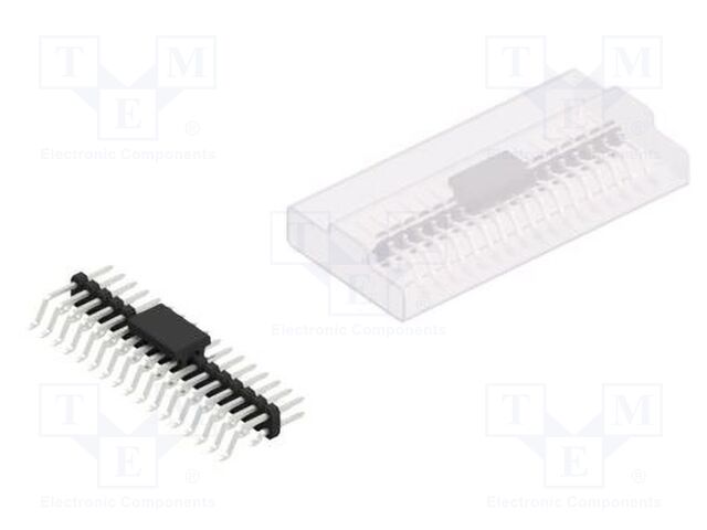 Connector: pin strips; pin header; male; PIN: 34; 2mm; SMT; 2x17