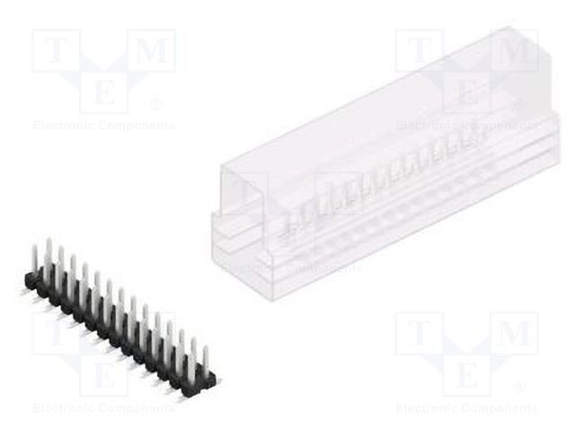 Connector: pin strips; pin header; male; PIN: 28; 2.54mm; SMT; 2x14