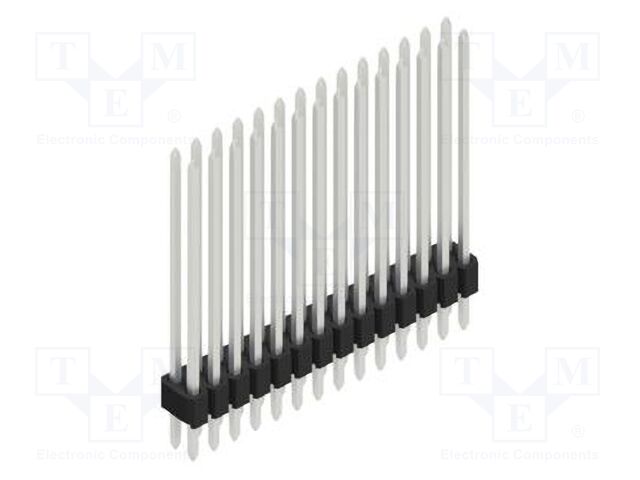 Connector: pin strips; pin header; male; PIN: 28; 1.27mm; THT; 2x14