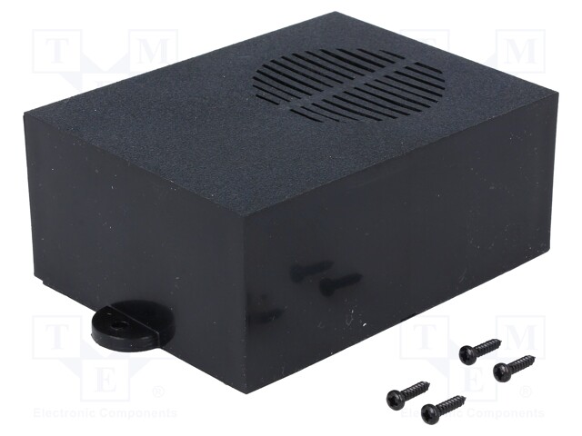 Enclosure: for alarms; X: 64mm; Y: 85mm; Z: 36mm; ABS; black