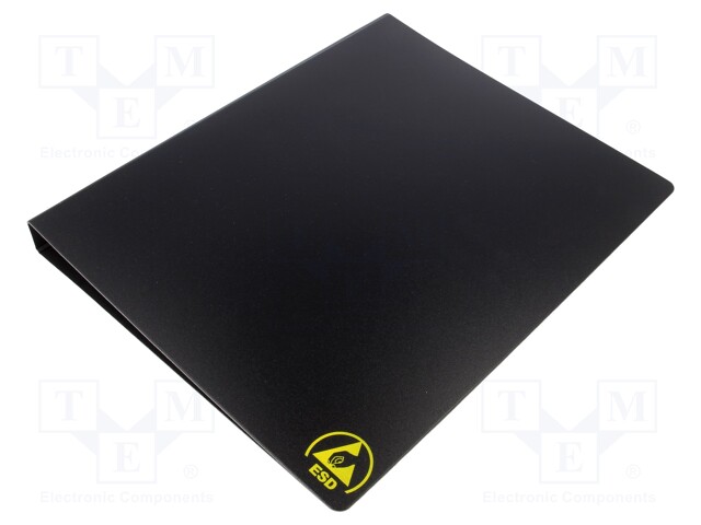 Binder; ESD; A4; 25mm; Application: for storing documents; black