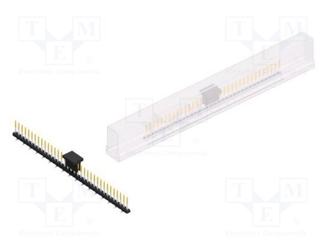 Connector: pin strips; pin header; male; PIN: 35; 2mm; SMT; 1x35