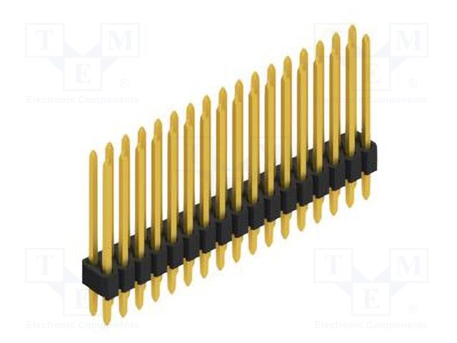 Connector: pin strips; pin header; male; PIN: 34; 1.27mm; THT; 2x17