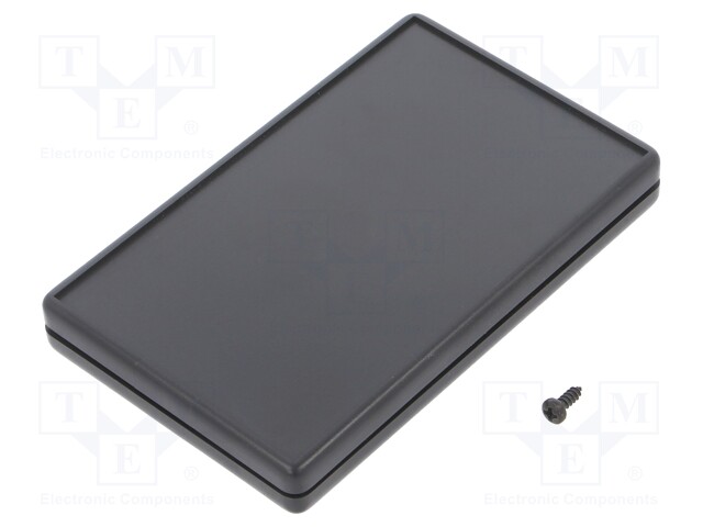 Enclosure: multipurpose; X: 54mm; Y: 85mm; Z: 10mm; ABS; black