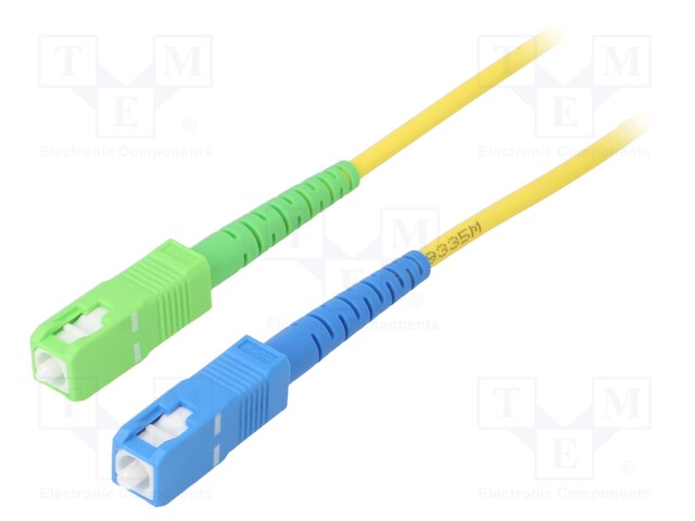 Fiber patch cord; OS2; SC/APC,SC/UPC; 25m; Optical fiber: 9/125um