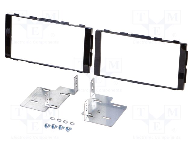Radio frame; Nissan; 2 DIN; black