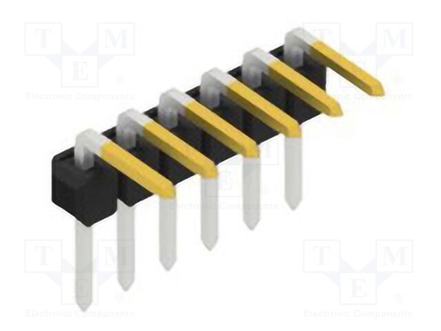 Connector: pin strips; pin header; male; PIN: 6; 2.54mm; THT; 1x6