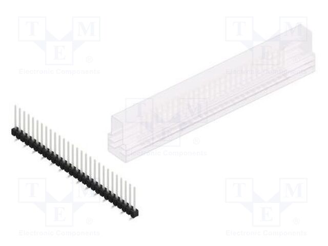 Connector: pin strips; pin header; male; PIN: 28; 2.54mm; SMT; 1x28