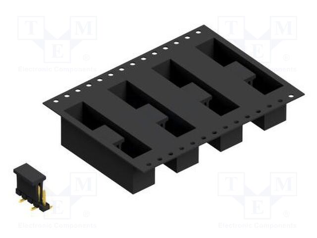 Connector: pin strips; pin header; male; PIN: 5; 2.54mm; SMT; 1x5